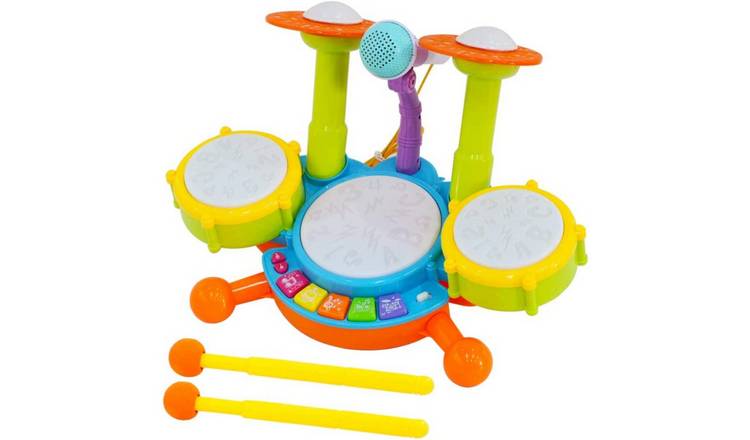 deAO Drum Kit Play Set Music Microphone