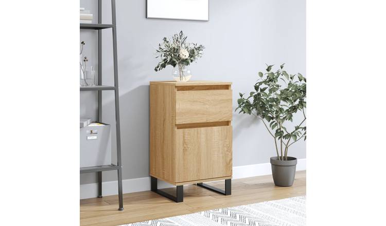 Walplus Engineered Wood Sideboard - Sonoma Oak - 40 x 35 x 70 cm