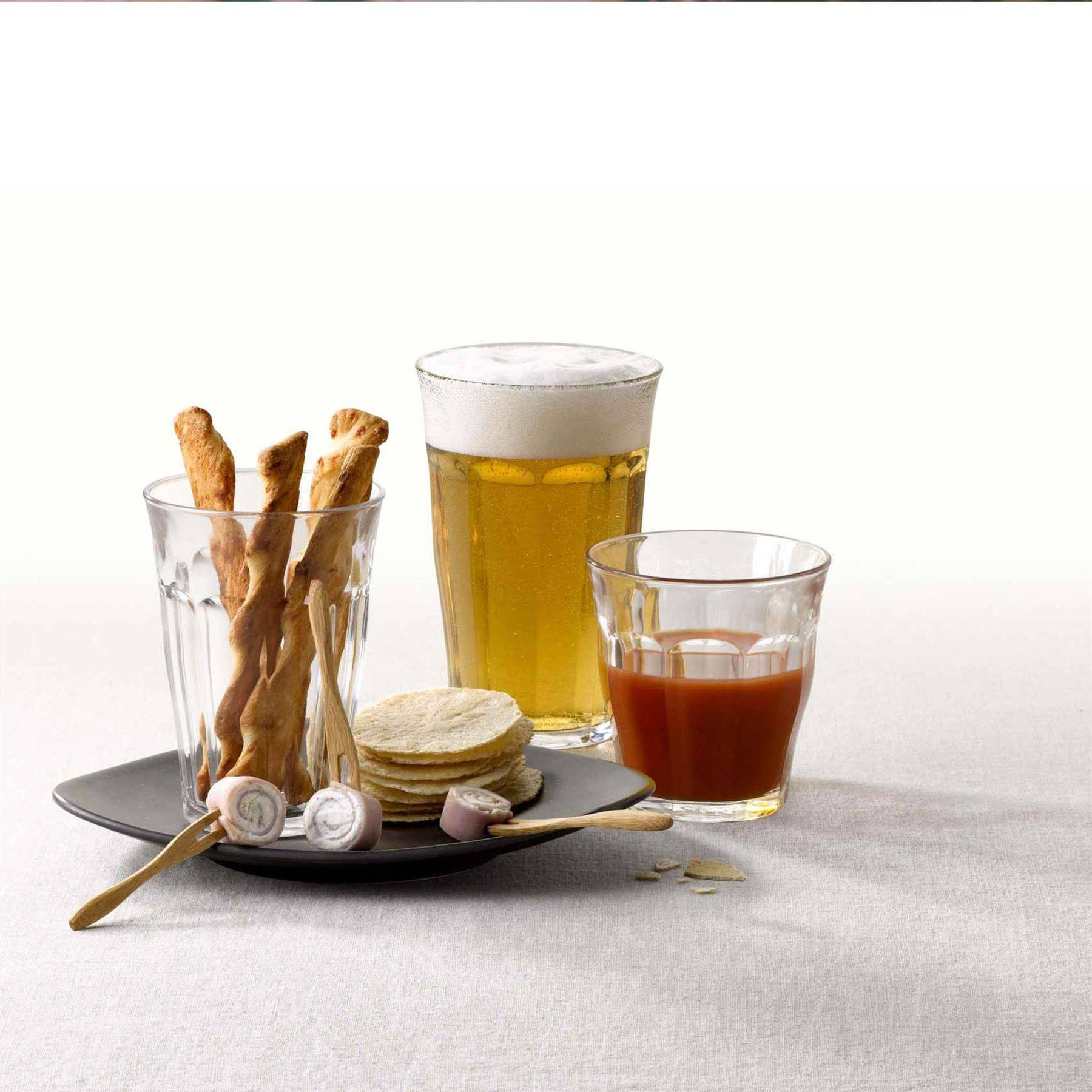 Duralex Picardie 310ml Drinking Glass Tumblers Pack of 6 - Blue - Image 2
