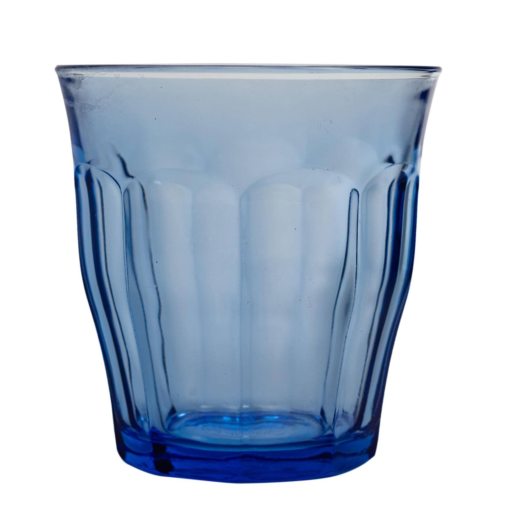 Duralex Picardie 310ml Drinking Glass Tumblers Pack of 6 - Blue - Image 4