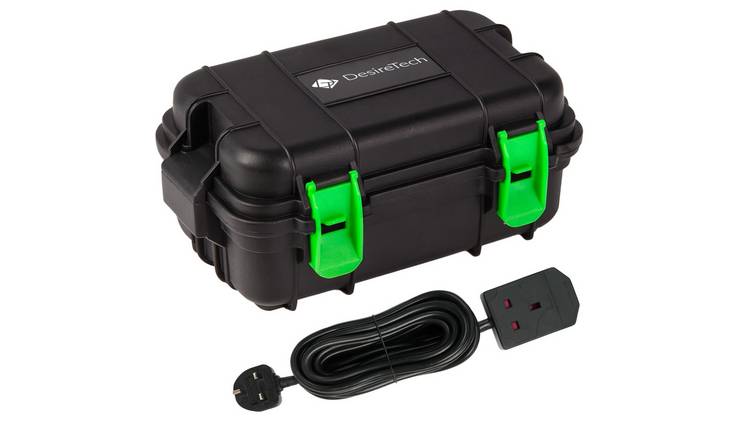 Desiretech IP54 Outdoor Electrical Box With 1 Gang 10m Extension Lead - Small