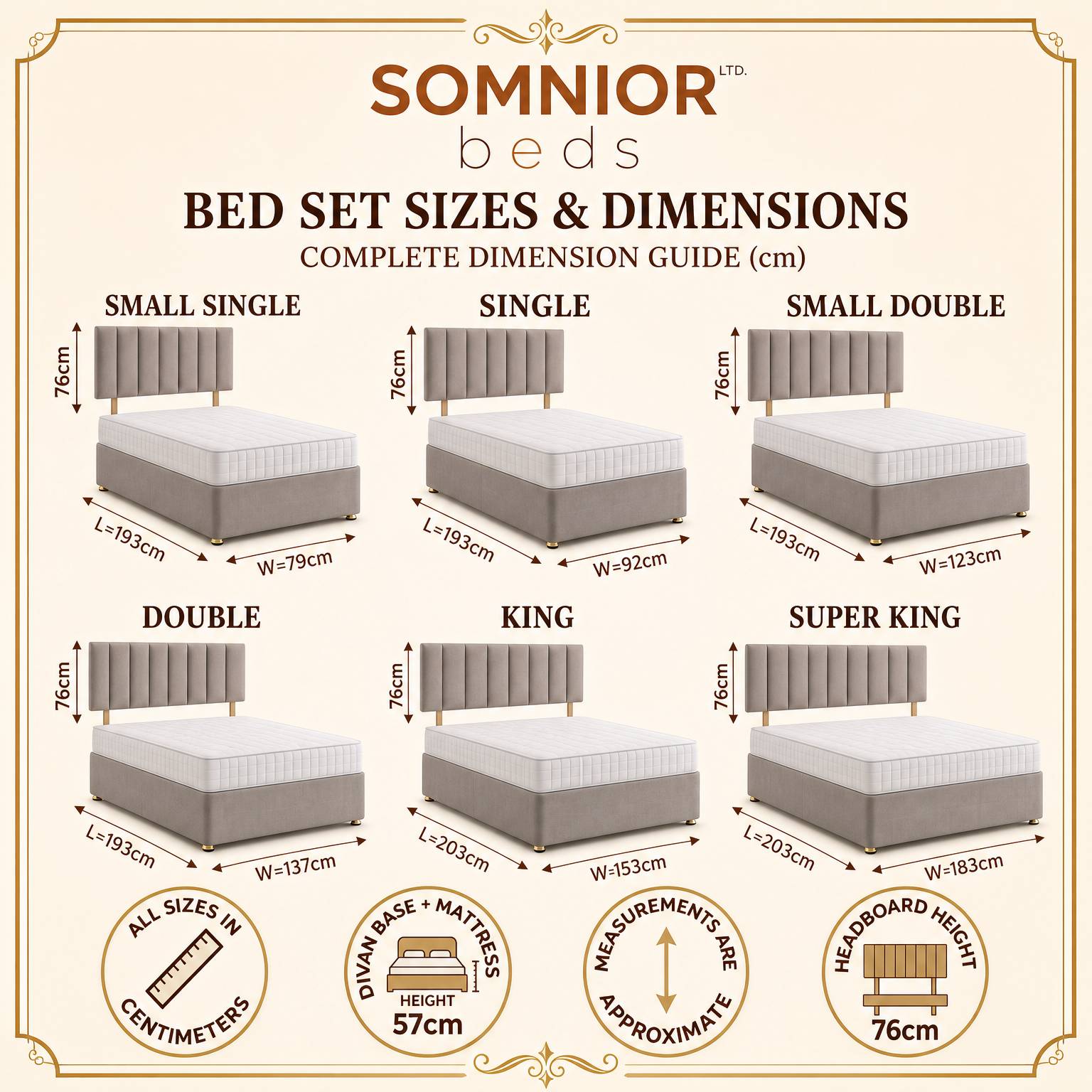 Somnior Chester Velvet Small Single Open Coil Divan Bed Set - Silver - Image 5