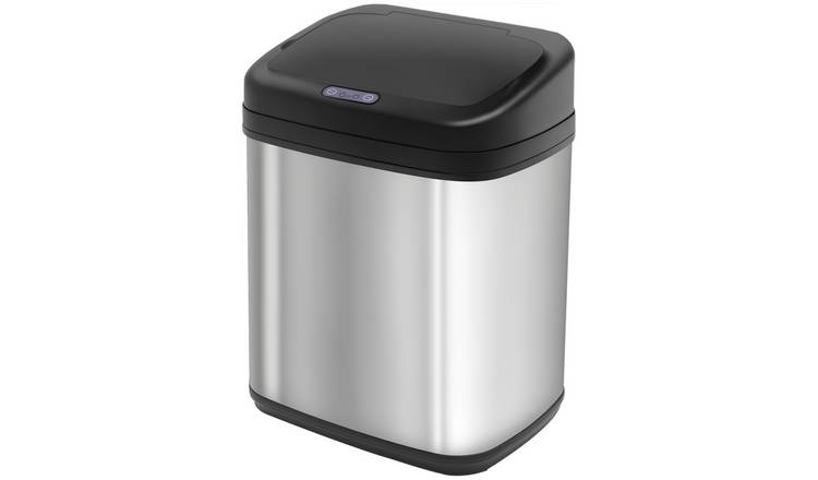 HOMCOM 20L Stainless Steel Automatic Sensor Dustbin with Bucket