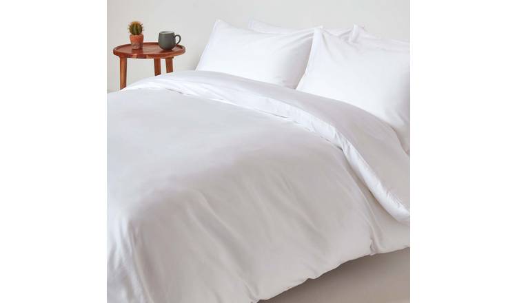 Homescapes Organic Egyptian Cotton White Bedding Set - Single