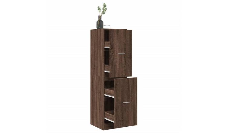 Walplus Engineered Wood Cabinet - Chestnut - 40 x 41 x 144.5 cm