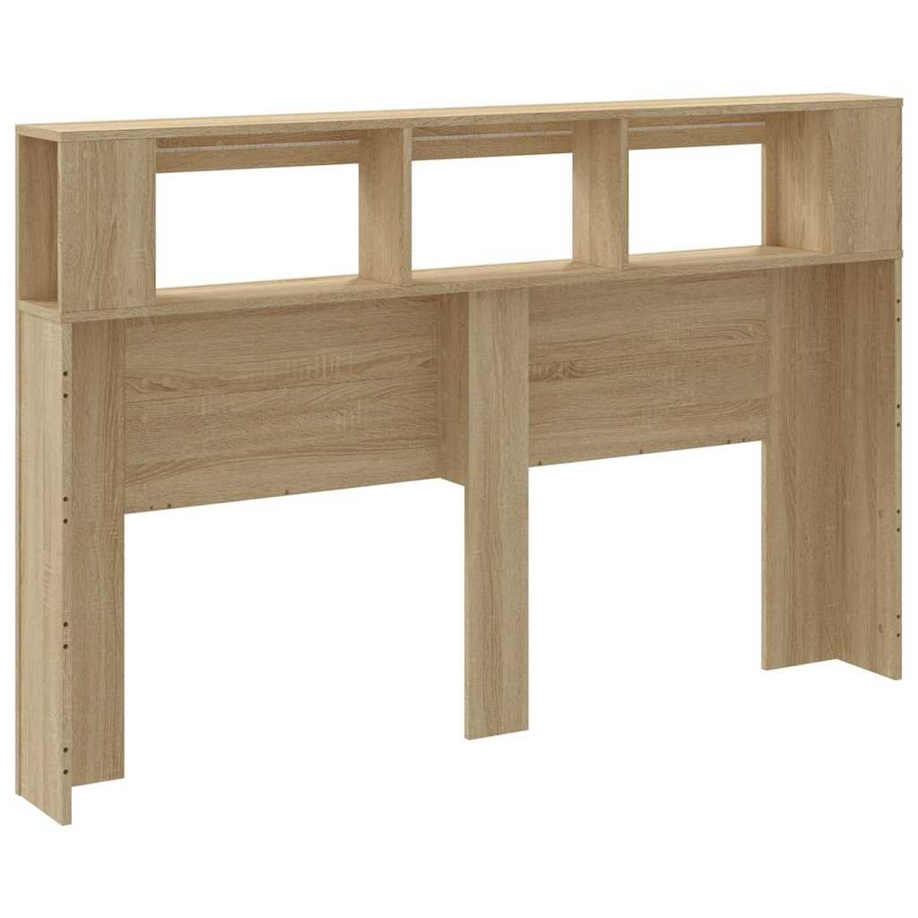 Walplus Engineered Wood LED Headboard - Light Oak - 160 x 18.5 x 103.5 cm - Image 6