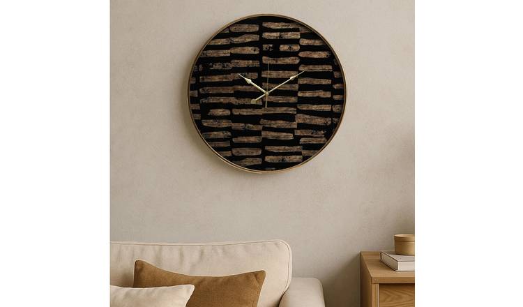 Orsina Celina 60cm Dia Wall Clock - Black and Gold