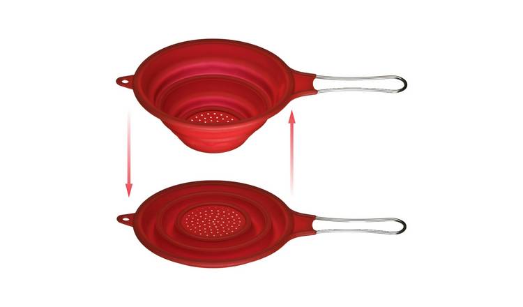 Orsina Zing Silicone Collapsible Strainer – Red