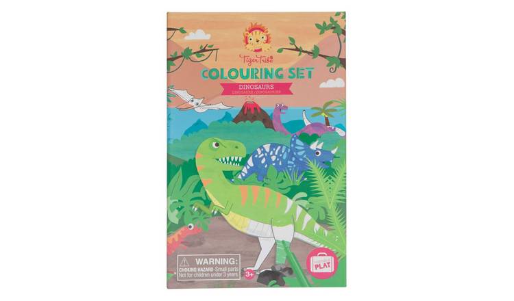 Tiger Tribe Colouring Set Dinosaur - 3 Years +