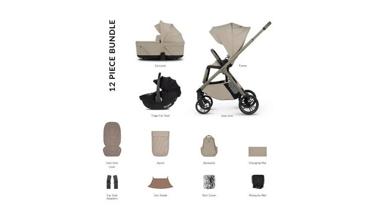 Venicci Tila 3-in-1 Travel System - Black/Latte