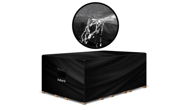 Futura Rectangular Waterproof Deluxe Garden Furniture Cover 213cm - Black