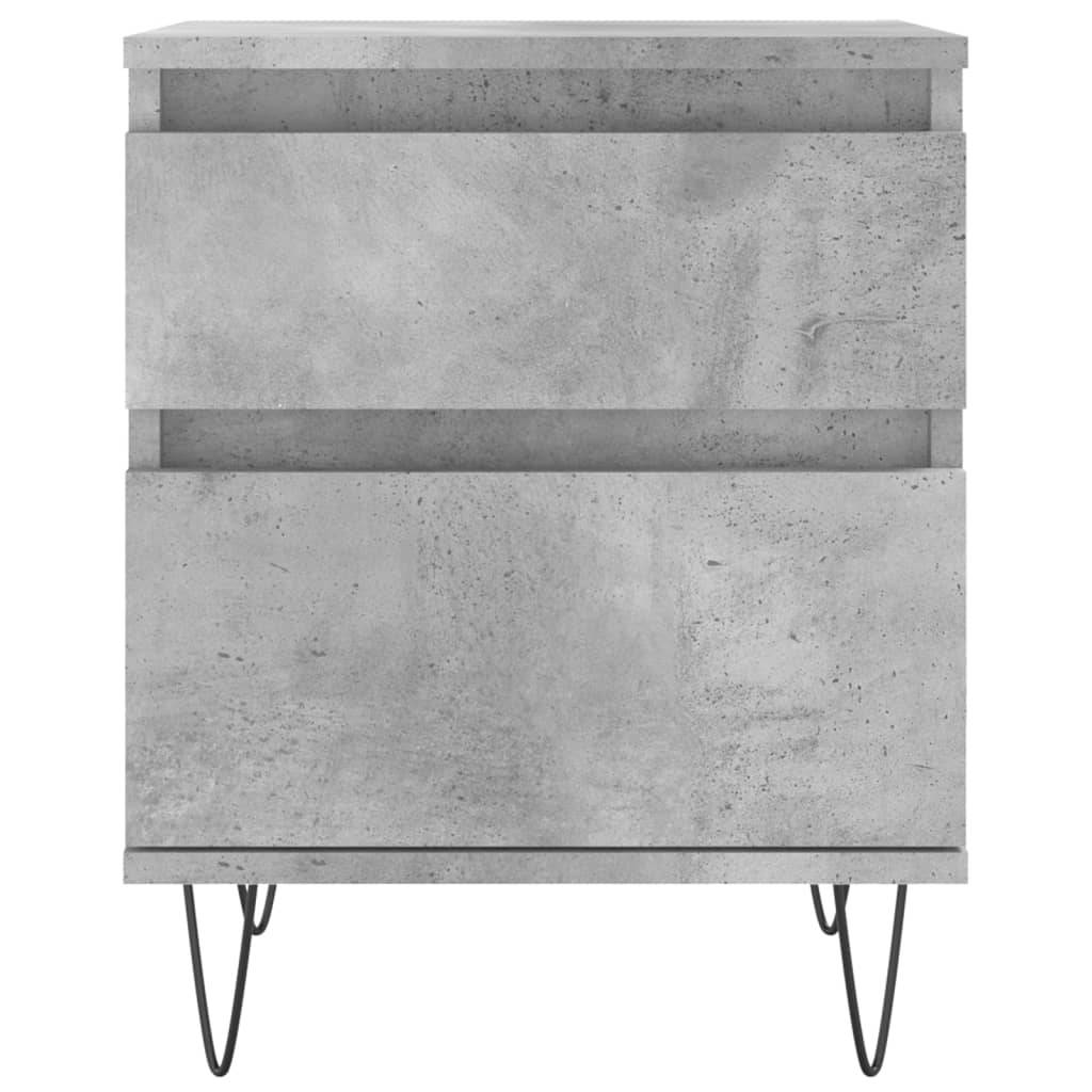 Walplus 1 Drawer Bedside Cabinet - Stone Grey - 40 x 35 x 50 cm - Image 5