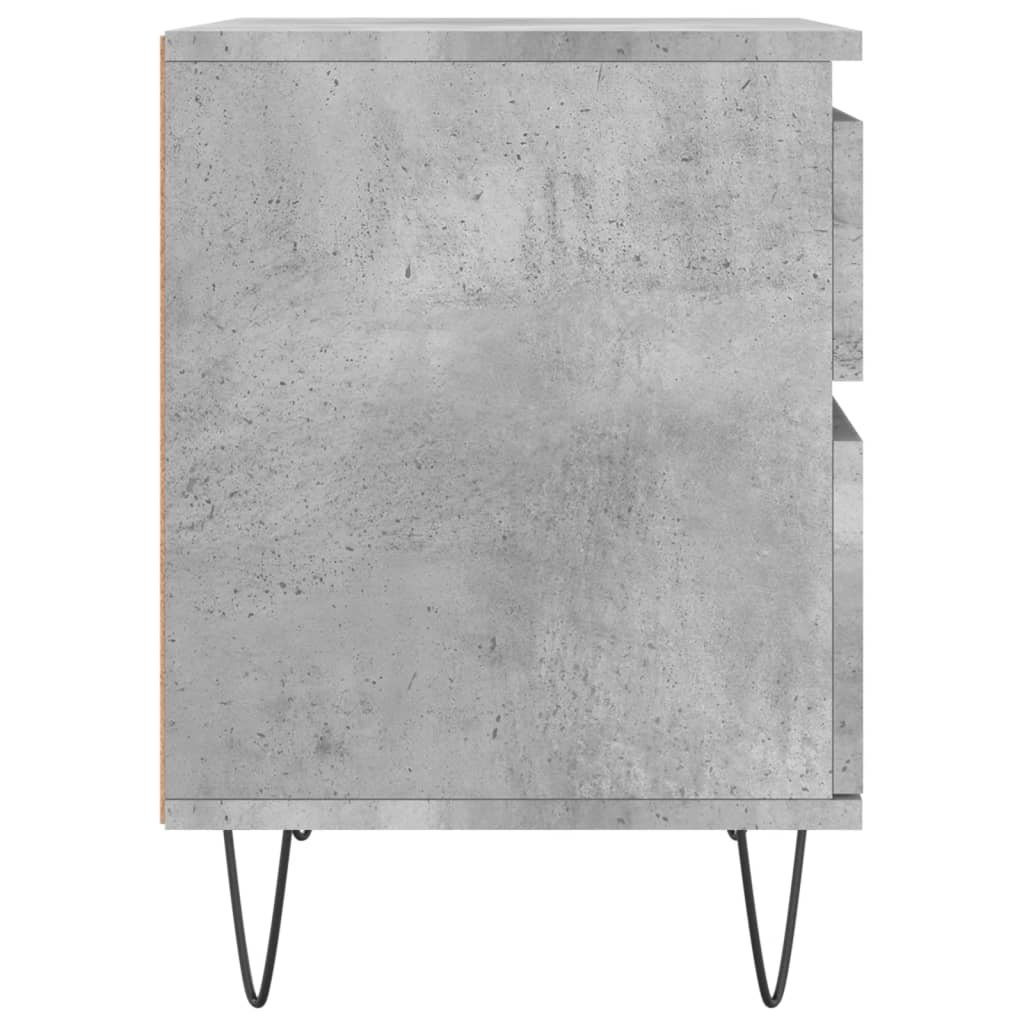 Walplus 1 Drawer Bedside Cabinet - Stone Grey - 40 x 35 x 50 cm - Image 7