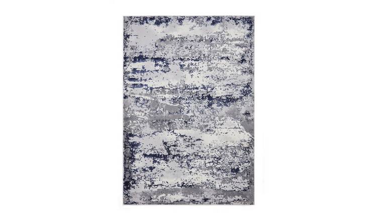 Mega Flooring Blue Modern Abstract Rug - 120 x 170cm