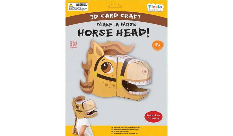 Fiesta Crafts Horse 3D Mask Card Craft - 5 Years +