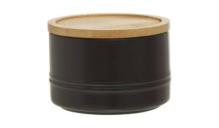 Orsina Fenwick Small Stoneware Canister – Black