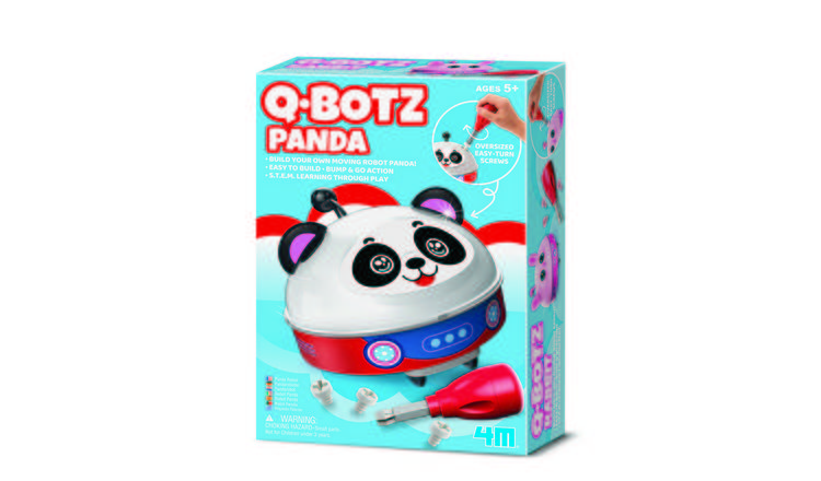 4M Kidzrobotix Robot Making Kit Q.Botz Panda- 5 Years +