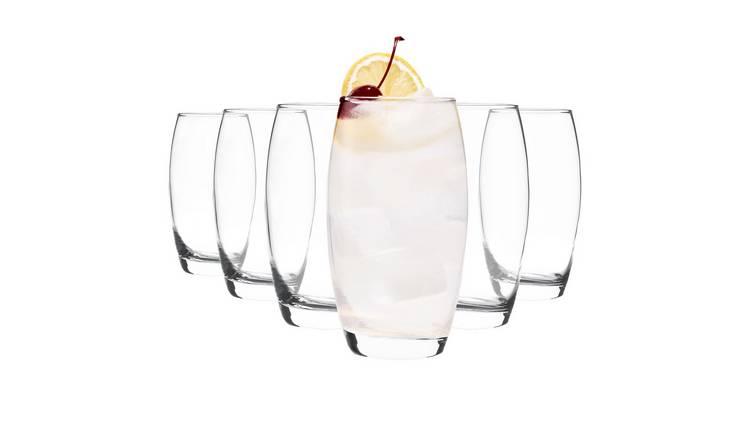 LAV Empire Highball Glasses - 510ml - Clear - Pack of 6