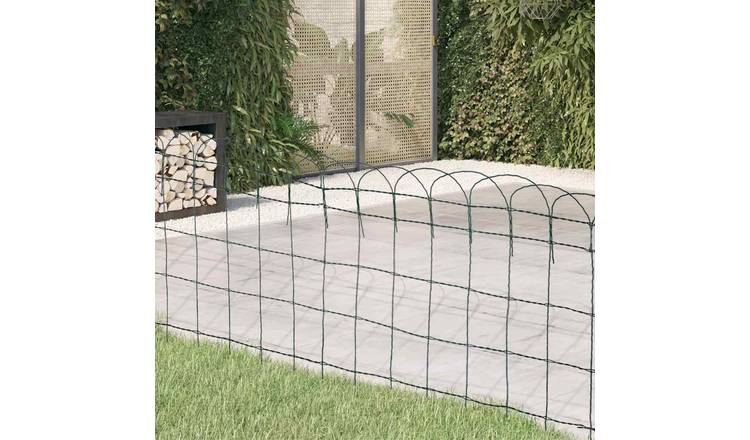 Walplus Garden Border Fence - Green - 25 x 0.65 cm