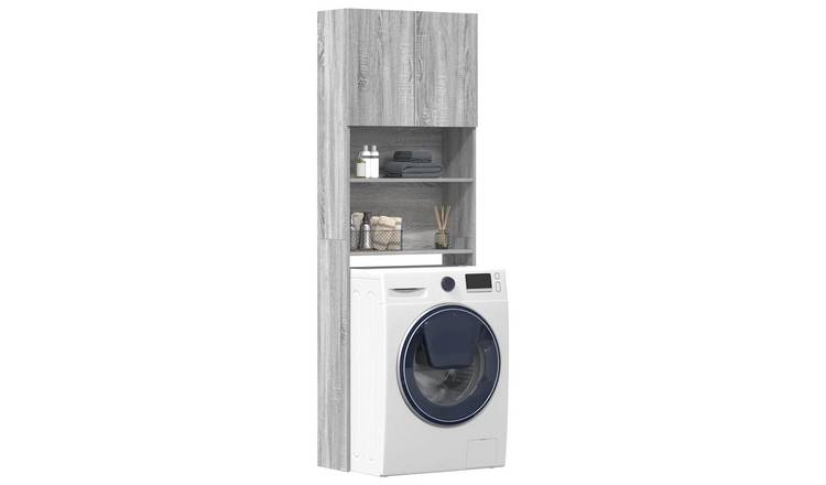 Walplus Washing Machine Cabinet Sonoma - Grey Sonoma - 64 x 24 x 190 cm