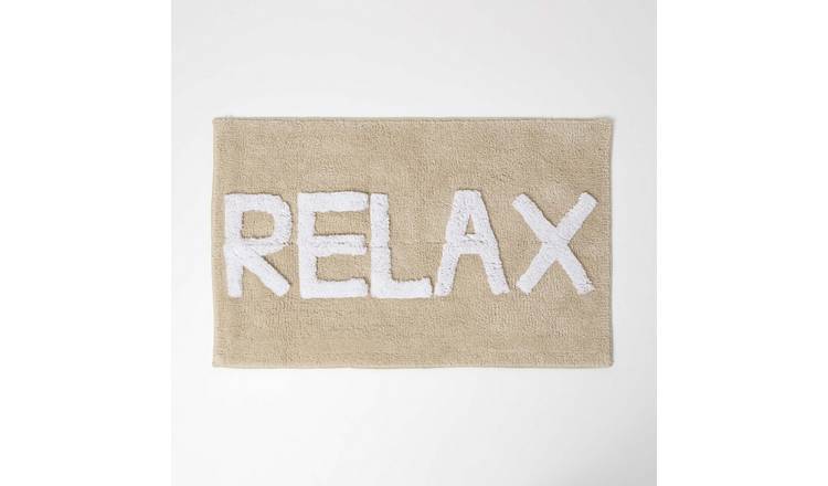 Homescapes Relax Cotton Bath Mat - Natural