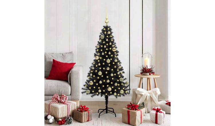 Walplus 150 LED String Lights Artificial Christmas Tree - Black - 150 cm
