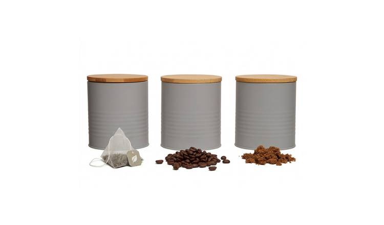 Orsina Set Of 3 Alton Cannisters – Grey
