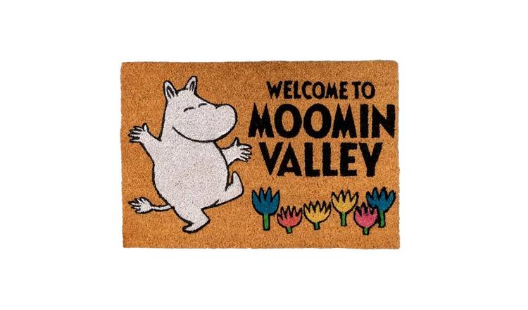 Moomin Welcome To Moominvalley Door Mat - Brown