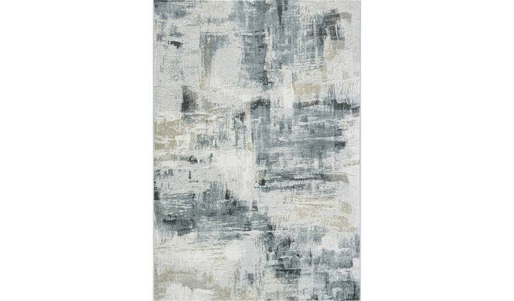 Mega Flooring Grey Modern Abstract Rug - 160 x 230cm