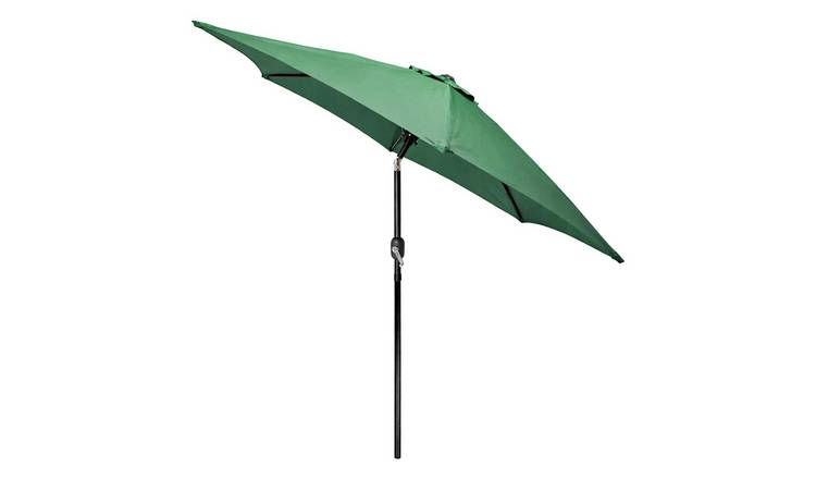 Harbour Housewares Tilting Garden Parasol - Green