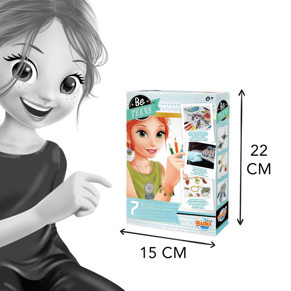 Buki Shrink Plastic Jewellery Craft Activity Set - Age 8+ - Image 6