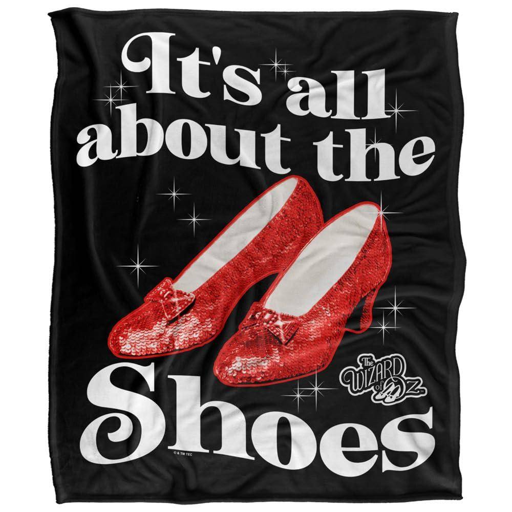 The Wizard Of Oz It's All About The Shoes Blanket - 147cm x 91cm - Image 1