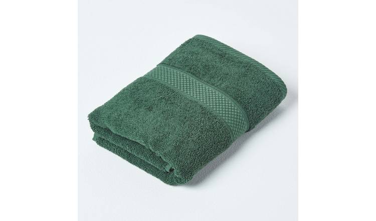Homescapes Turkish Cotton Guest Towel - Fern Green