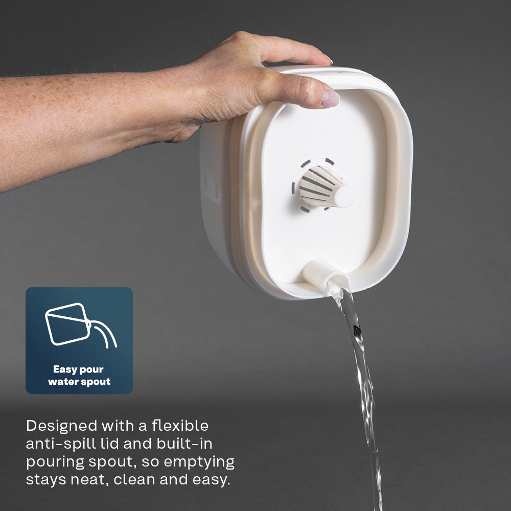Clayr Reusable Dehumidifier with 2 Refill Tabs - 1000ml - White - Image 5