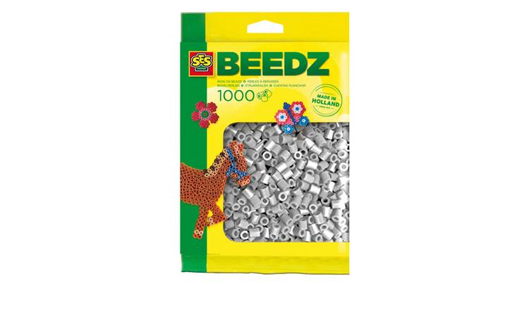 SES Creative Iron On Beads 1000 Piece Craft Set - Grey