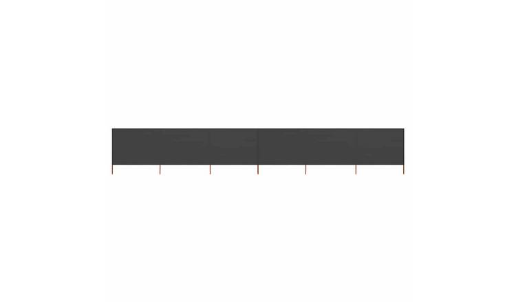 Walplus 6-Panel Non-Woven Fabric Wind Screen - Anthracite - 800 x 160 cm