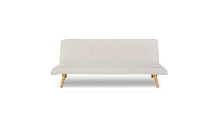 HomeGardenDirect Lucca Click Clack 3 Seater Sofa Bed - Light Grey