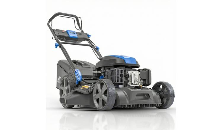 Hyundai 139cc Electric Start Self-Propelled Petrol Cordless Lawn Mower - 46cm