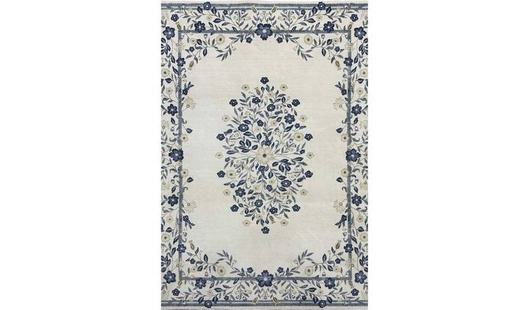 The Rugs Blue and White Classical Cream Royal Rug - 160 x 230cm