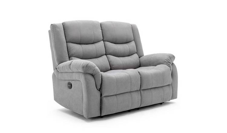 Furniture Online Seattle Manual Recliner 2 Seater Linen Sofa – Grey