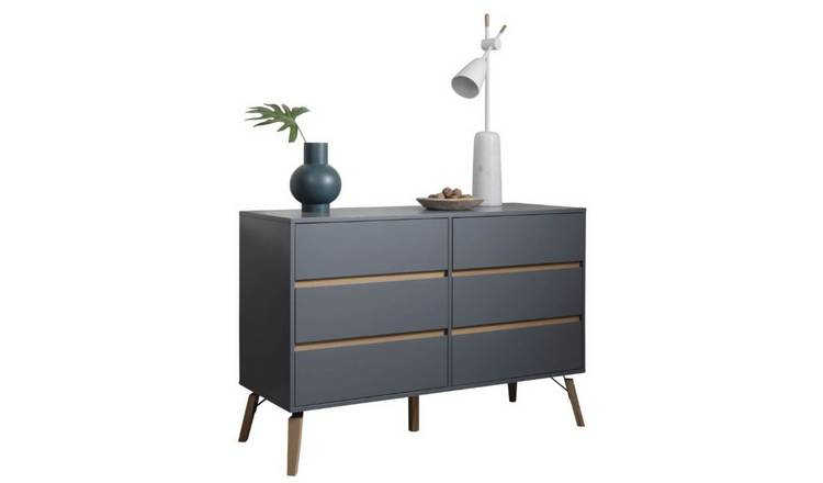 Noa & Nani Otto 6 Drawer Chest Of Drawers - Grey