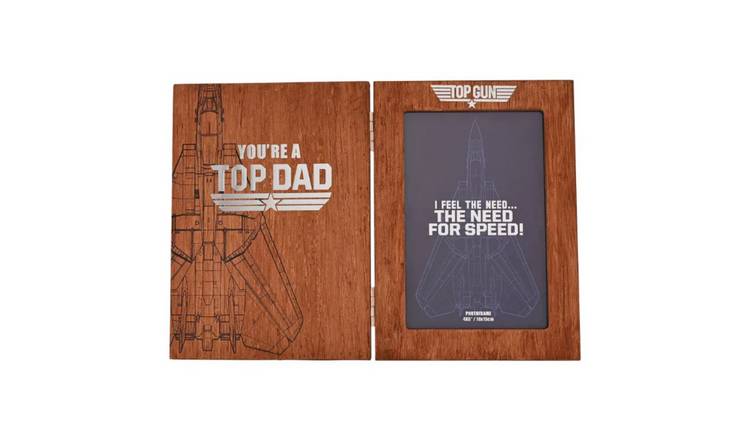 Widdop Top Dad Folding Photo Frame - Brown