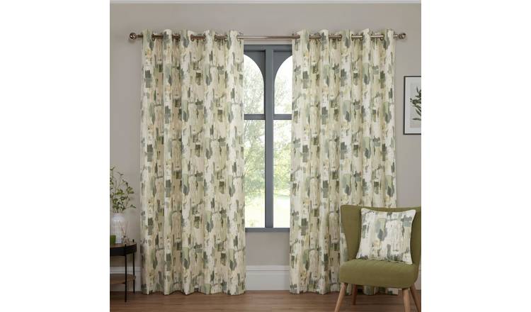 Sundour Bamford Eyelet Curtains - Fennel - 168 x 229cm
