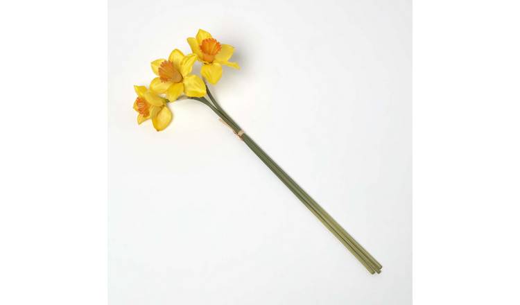 Homescapes Handcrafted Artificial Daffodil Stem 55 cm - Yellow