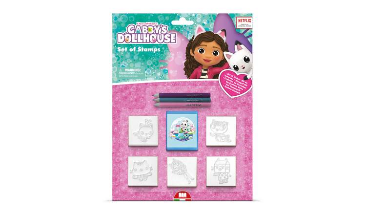 Gabby’s Dollhouse Blister Pack 5 Stamps – Kids Craft & Stationery Set