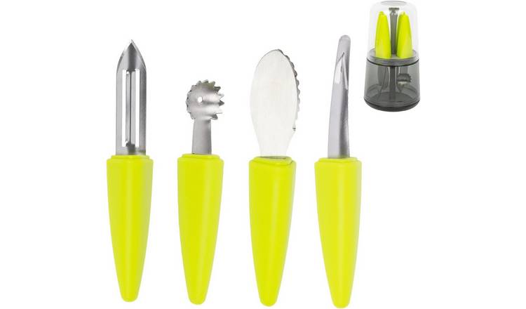 Calitek 4 Piece Fruit Tool Set - Yellow