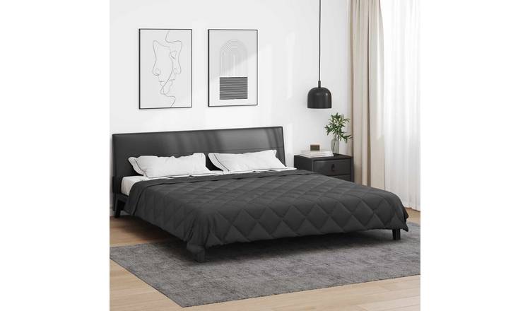 Walplus Full Year Duvet Microfibre - Anthracite - 200 x 200 cm
