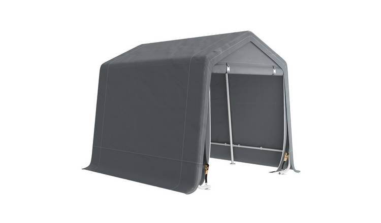 Outsunny Waterproof Bike Tent with Double Zipper Door - Dark Grey