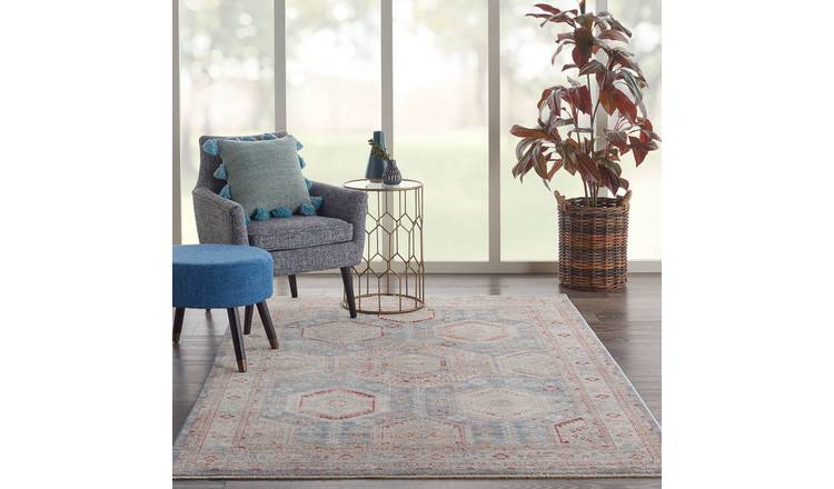 Mega Flooring Multi Traditional Bordered Rug - 160 x 234cm