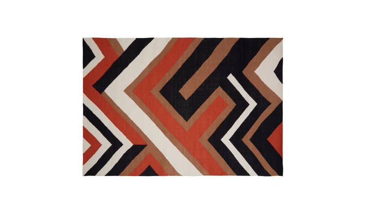 Orsina Multicoloured Bosie Villon Geometric Pattern Rug - 160 x 230cm